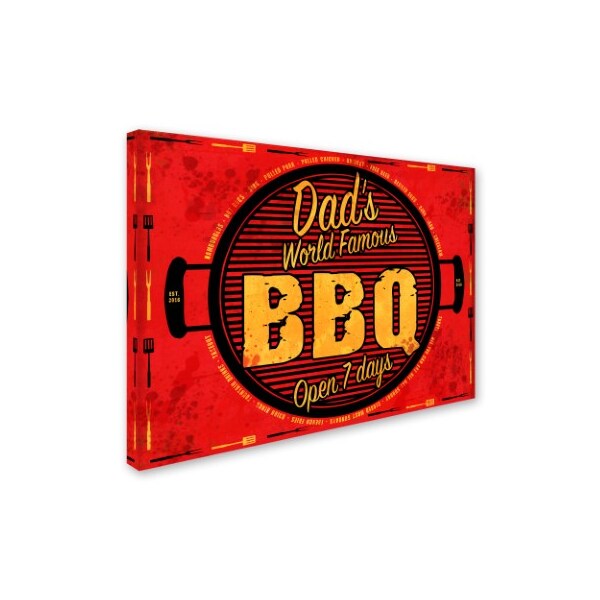 ALI Chris 'Bbq2' Canvas Art,24x32